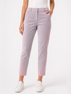NWT Peserico Light Lilac Lavender Corduroy Trouser Pants Sz 44